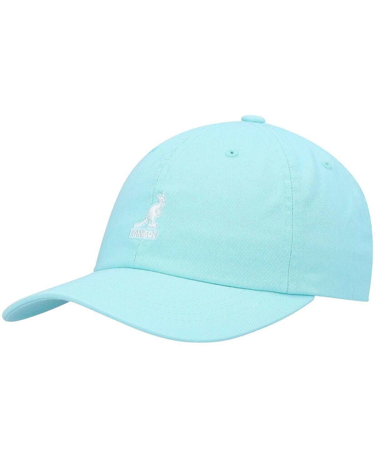 

Мужская голубая мытая бейсбольная регулируемая кепка Kangol