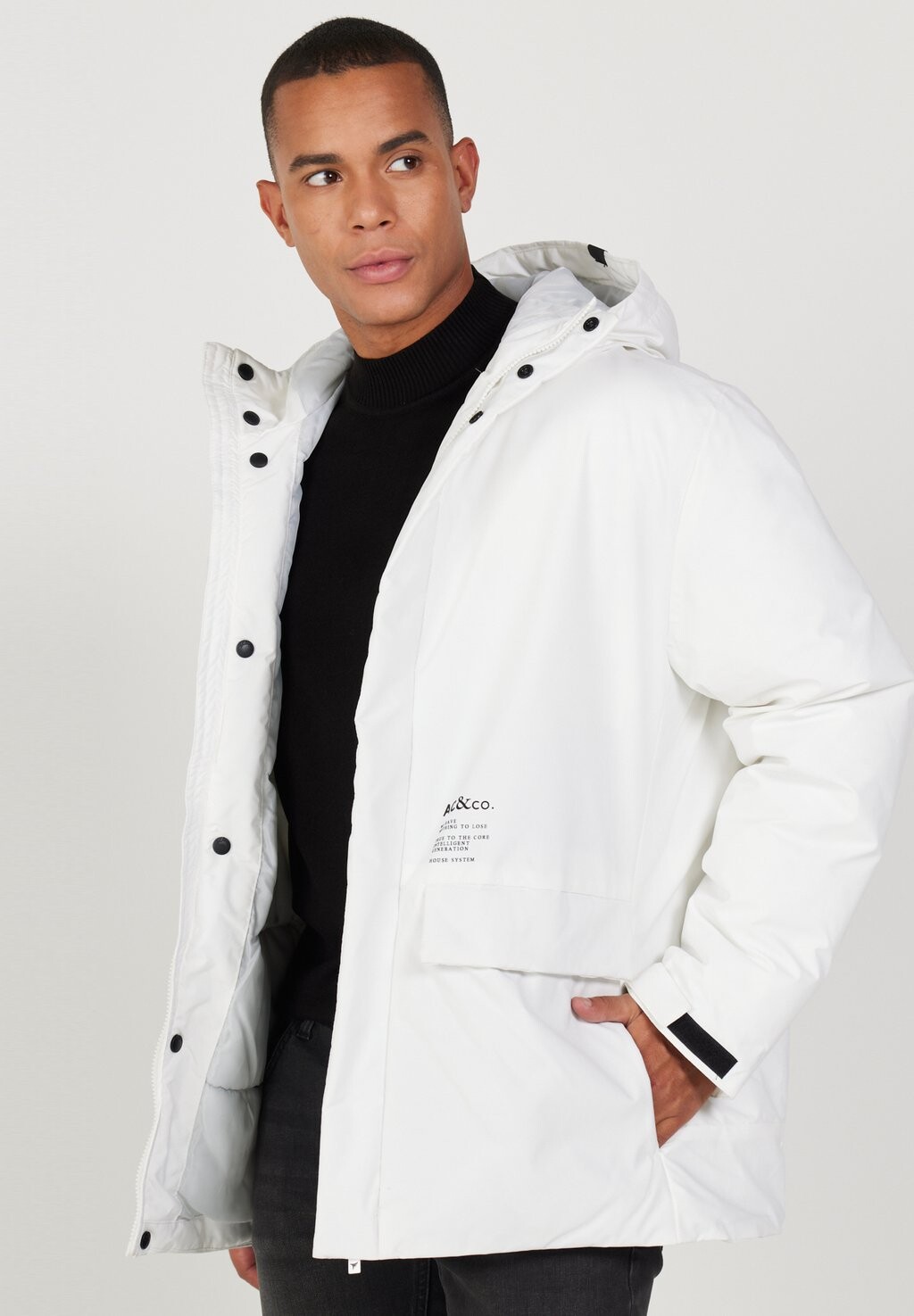 

Полупальто Standard Fit AC&CO / ALTINYILDIZ CLASSICS, белый