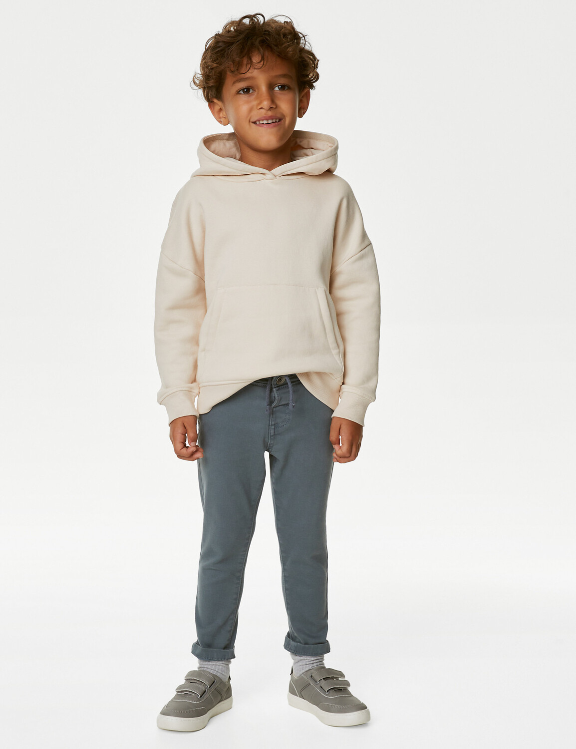 

Джинсы скинни из хлопка с эластичной резинкой на талии (2–8 лет) Marks & Spencer
