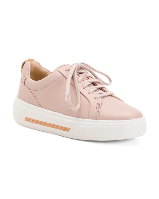 

Кожаные кроссовки Hollyhock Walk Comfort Clarks, цвет Rose