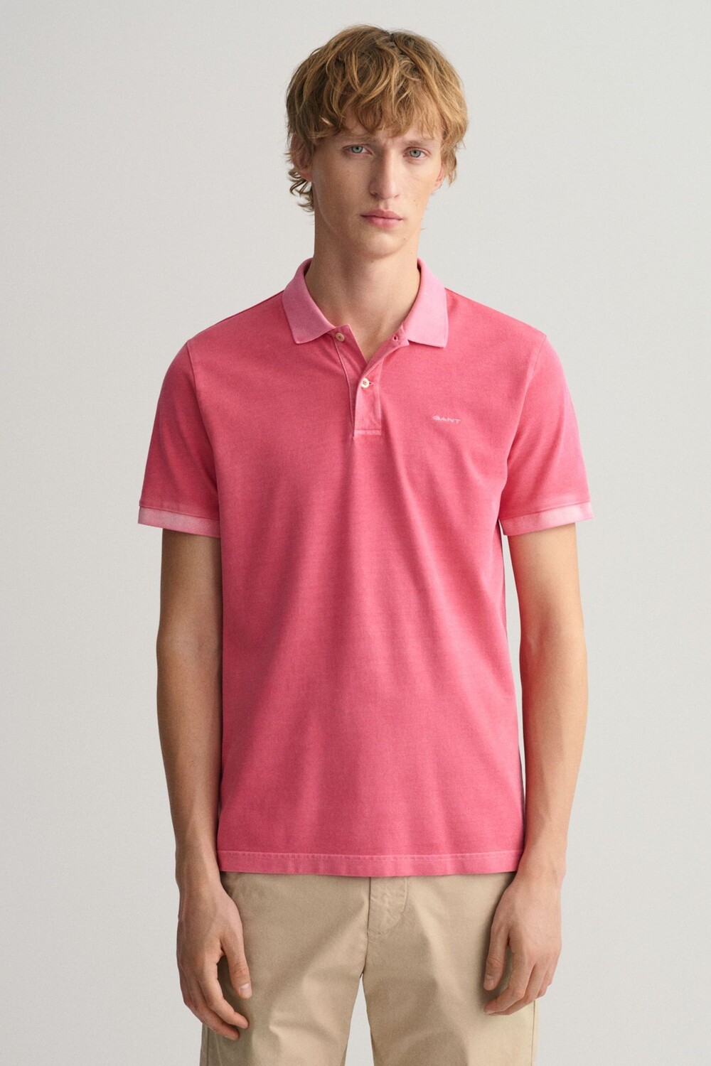

Рубашка-поло с логотипом Gant Sunfaded GANT, розовый