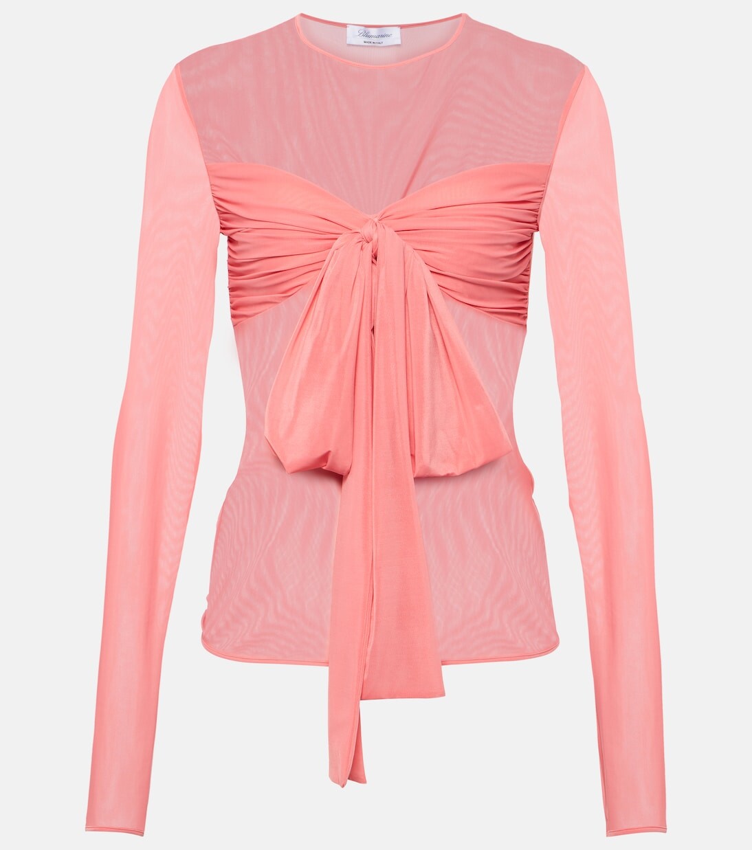 

Топ из джерси с бантом Blumarine, розовый