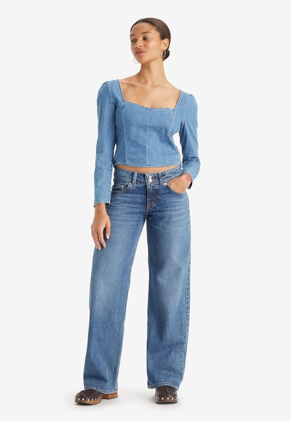 

Прямые джинсы Levi's, синий деним