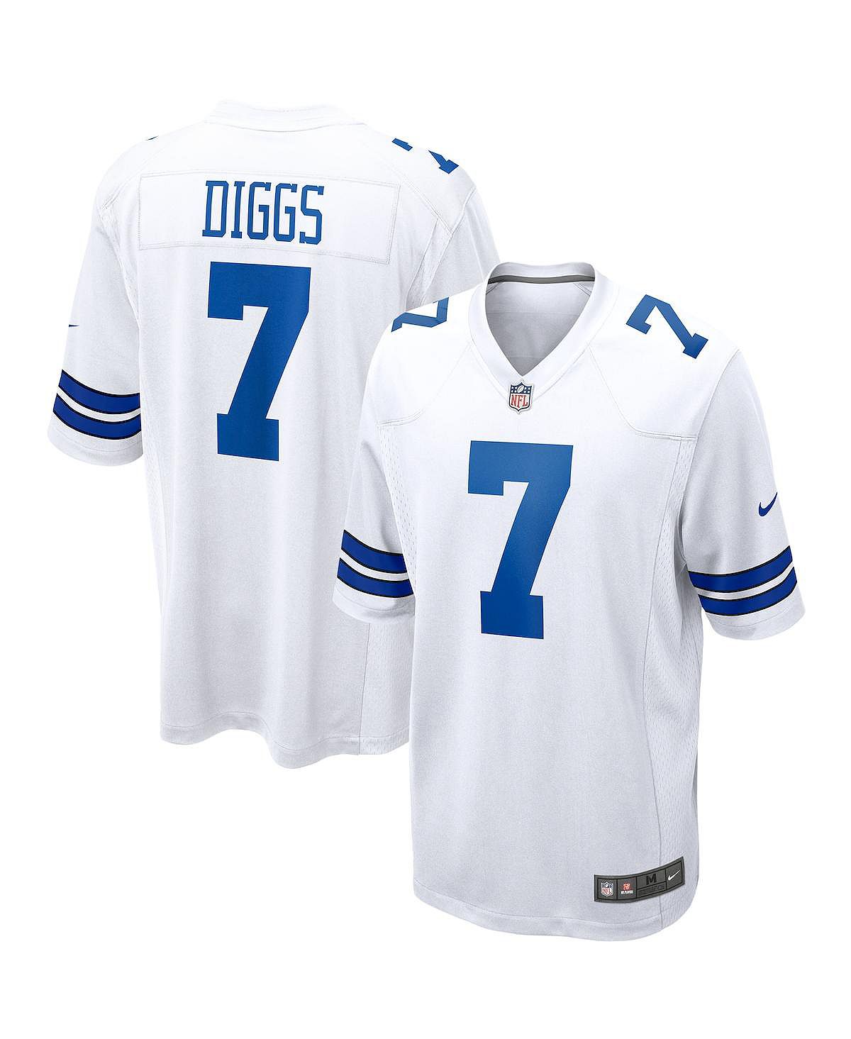 Мужское белое игровое джерси Trevon Diggs Dallas Cowboys Nike
