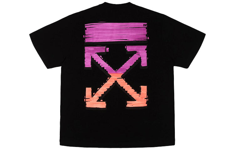 

Черная футболка с принтом Oversized Arrows Marker Off-White