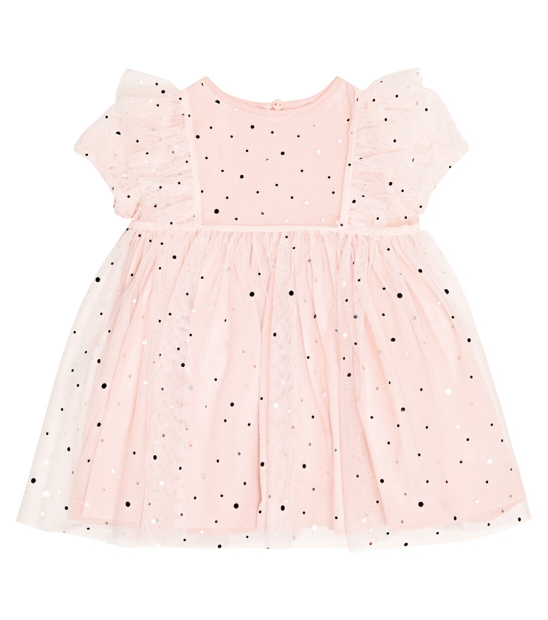 

Детское платье из тюля с украшением Stella Mccartney Kids, розовый