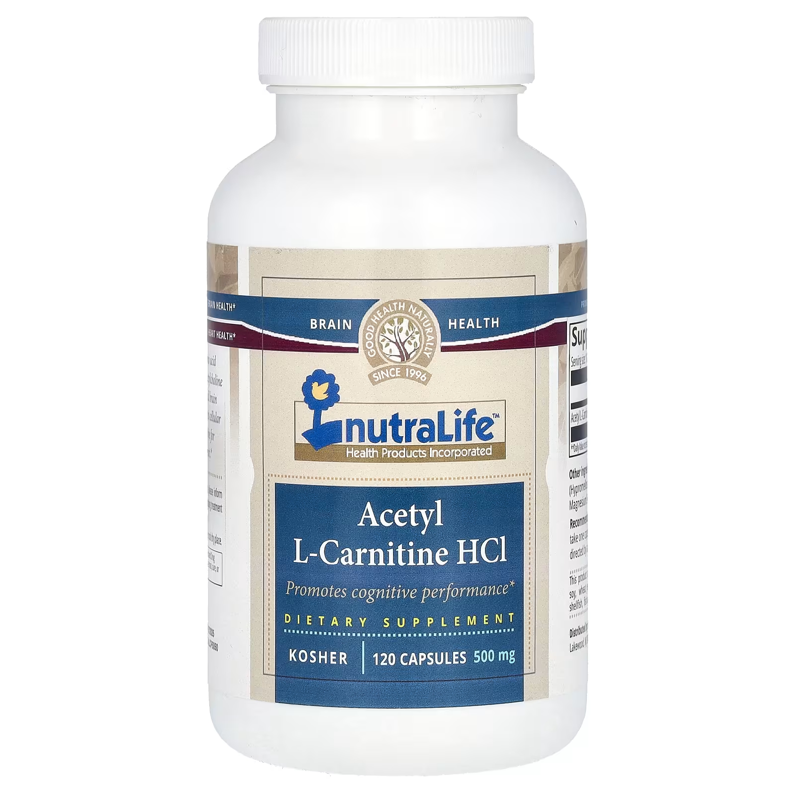 NutraLife Ацетил L-карнитин гидрохлорид 500 мг 120 капсул rsp nutrition l карнитин коррекция веса 500 мг 120 капсул