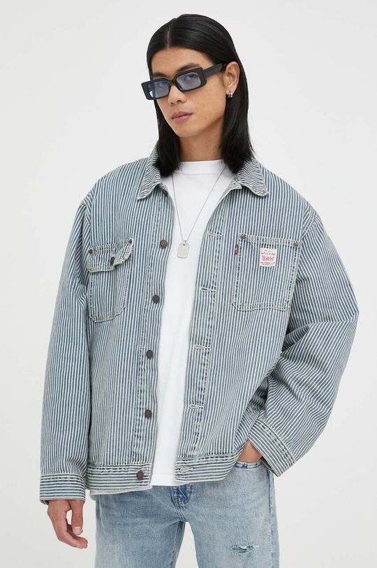 

Хлопковая джинсовая куртка Levi's, синий