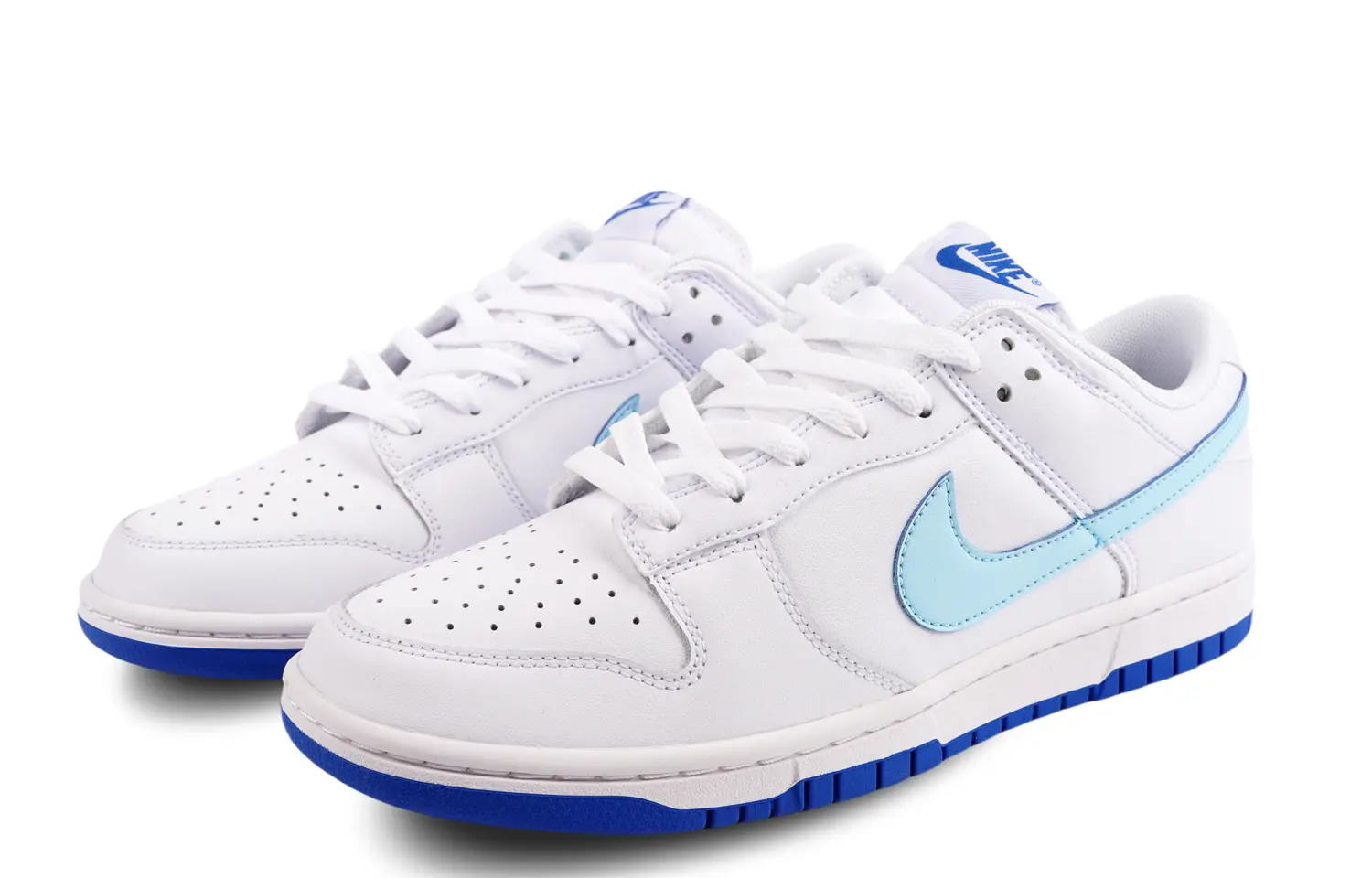 

Кроссовки Nike Dunk Skateboarding Shoes Women's Low-top White/blue, белый/синий