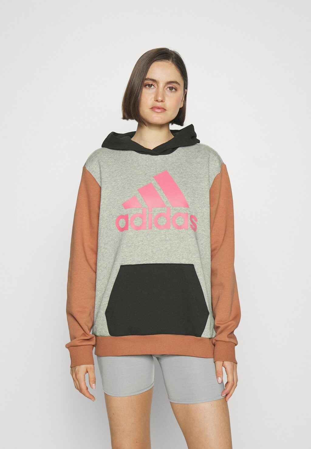 

Толстовка с капюшоном Adidas, Коричневый