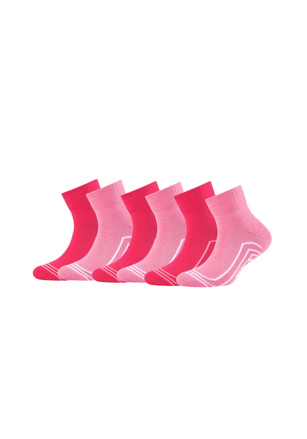 

Носки Skechers 6 шт cushioned, цвет pink rose mix