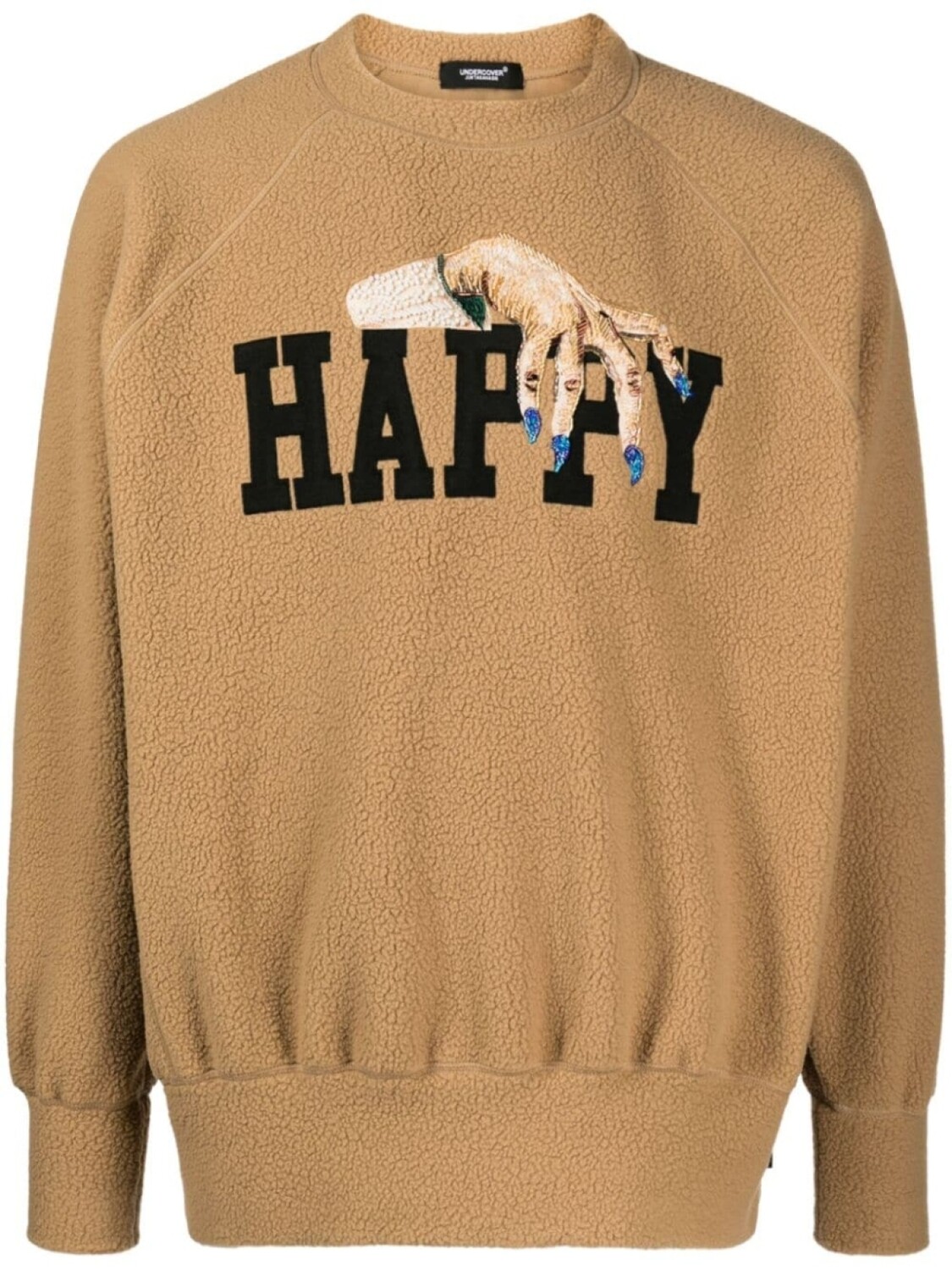 

Undercover bead-embellished fleece sweatshirt, коричневый