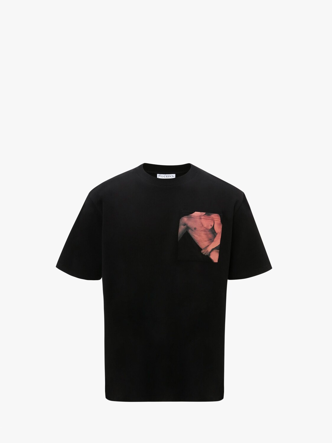 

Футболка JW Anderson с нагрудным карманом, черный