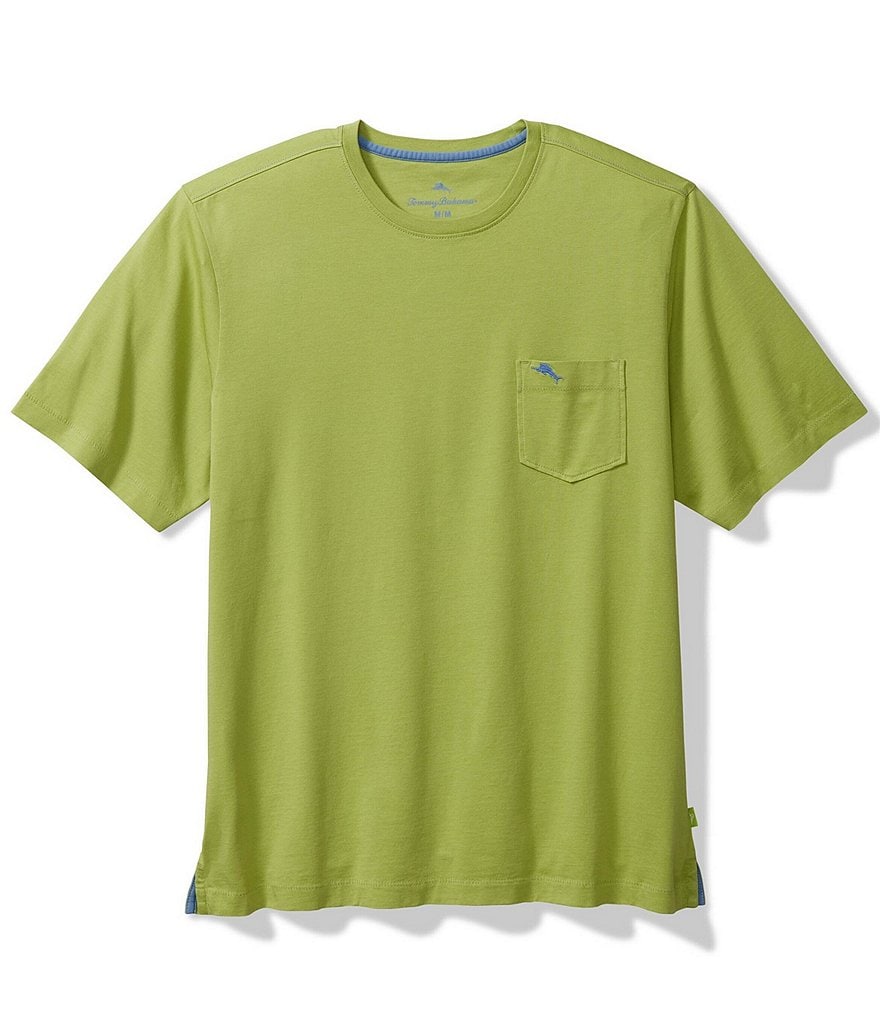 Tommy Bahama New Bali Skyline однотонная футболка с круглым вырезом и короткими рукавами, зеленый мужская футболка bali sky с круглым вырезом и короткими рукавами tommy bahama мульти