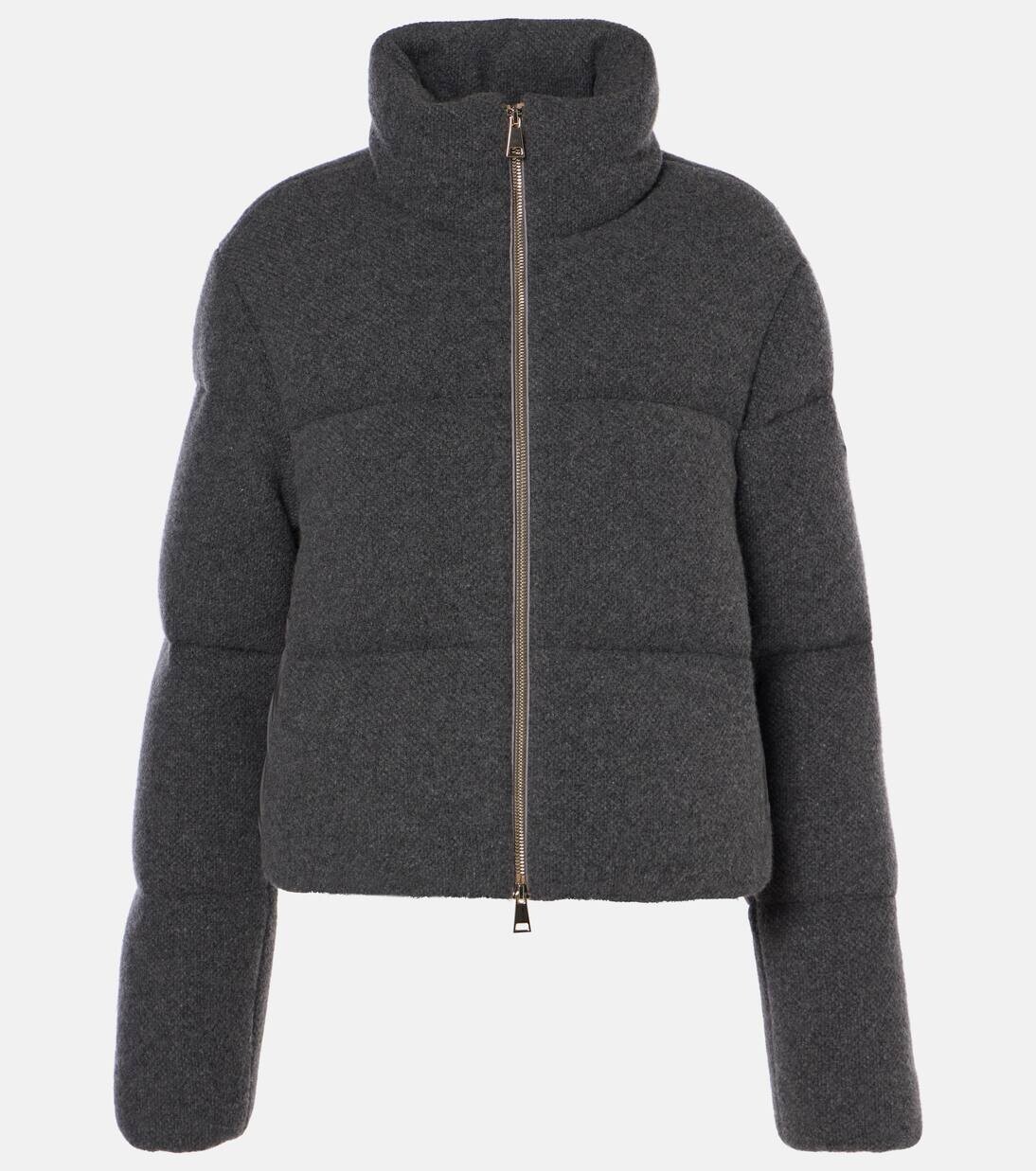 

Пуховик Breze из кашемира и шерсти Moncler, серый
