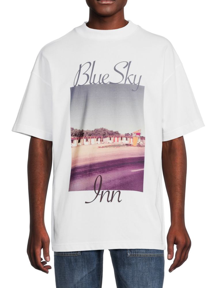 logg inn eller registrering Белая футболка Inn Blue Sky Inn, белый