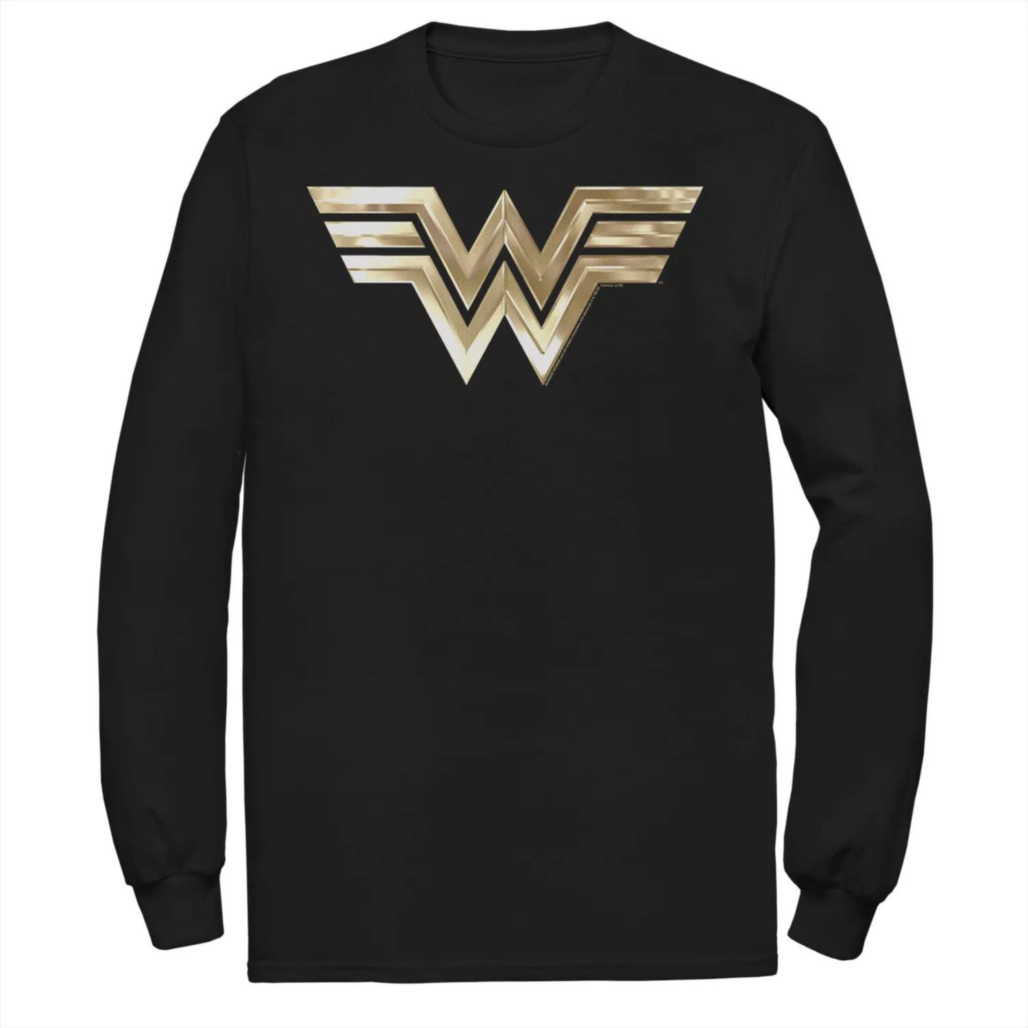 Мужская футболка с металлическим логотипом DC Comics Wonder Woman