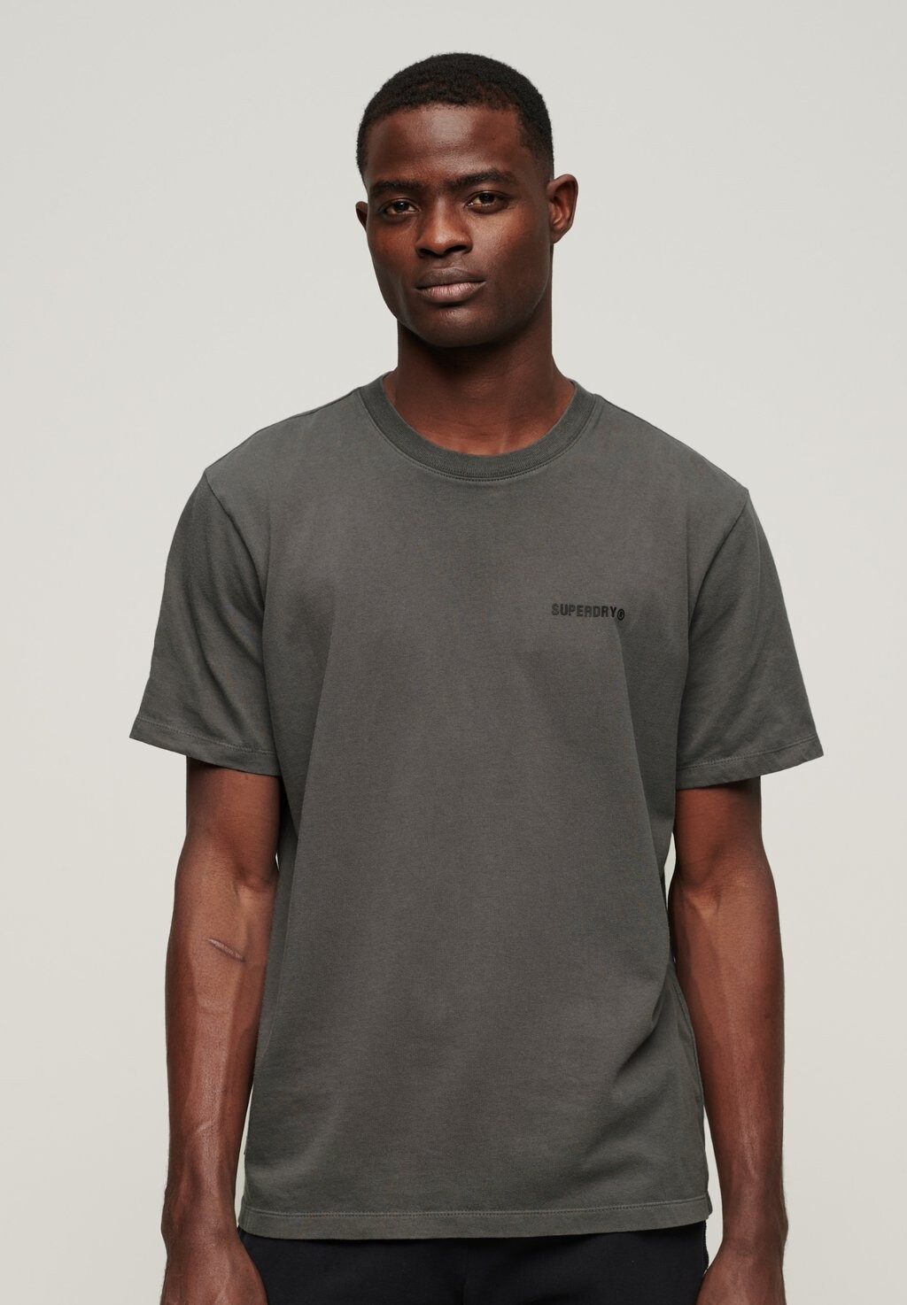 

Футболка базовая OVERDYED LOGO Superdry, цвет dark slate grey