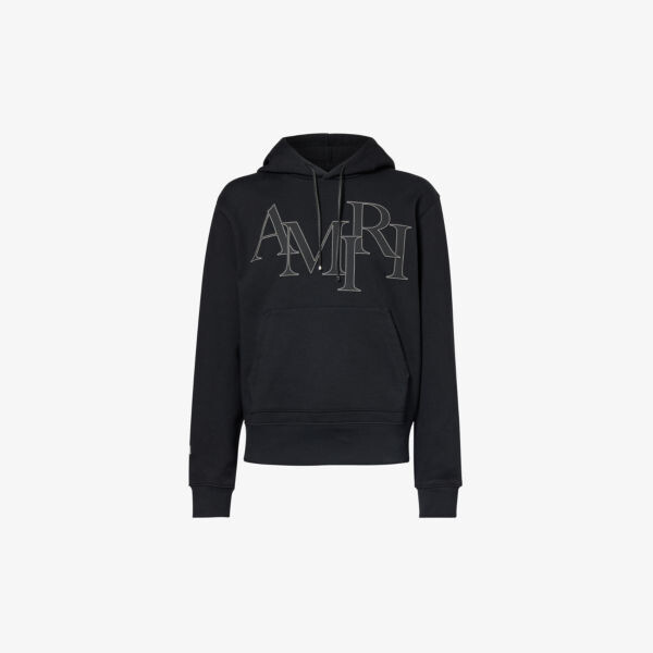 

Толстовка из хлопкового джерси с аппликацией логотипа Amiri, черный