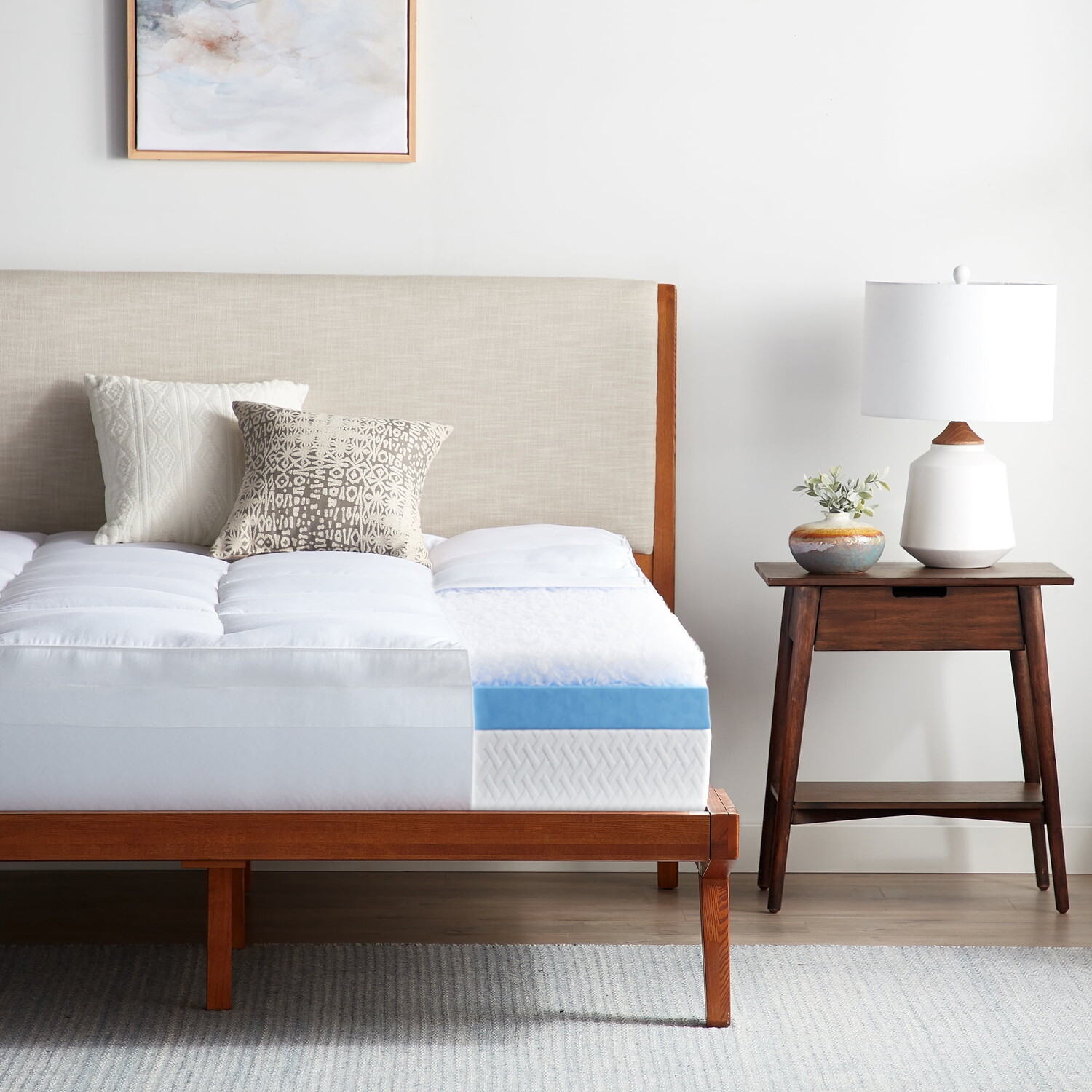 

Наматрасник пуховый Rest Haven 2-в-1 California King, белый