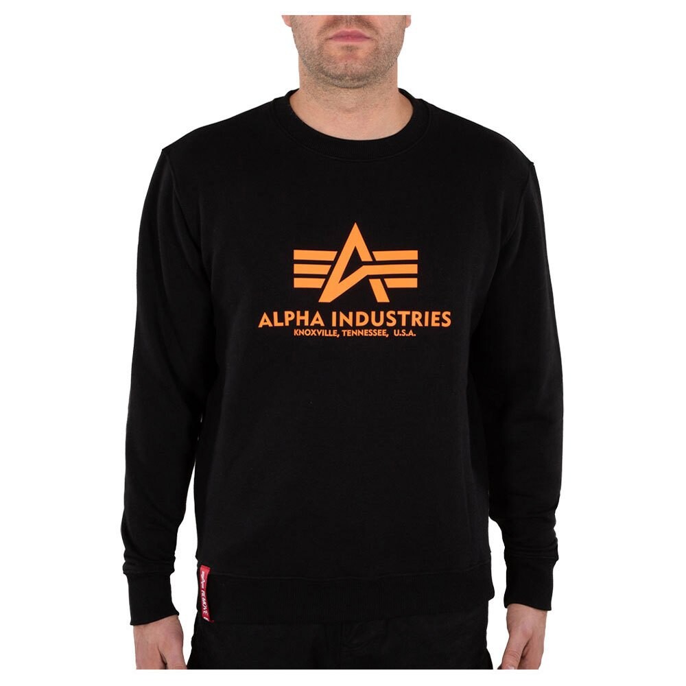 

Толстовка Alpha Industries Basic Reflective Print, черный