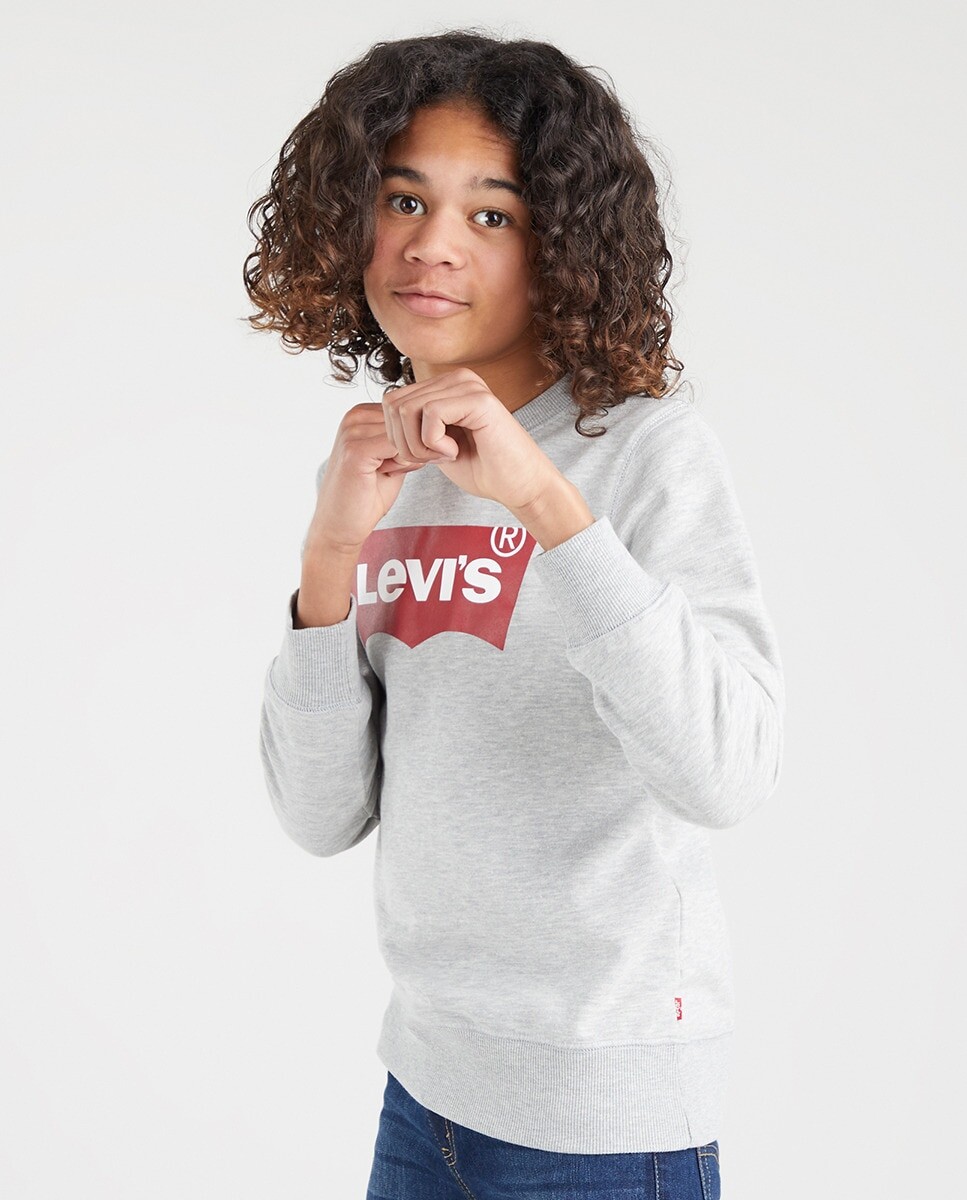 

Толстовка для мальчика ярко-серого цвета Levi's, серый