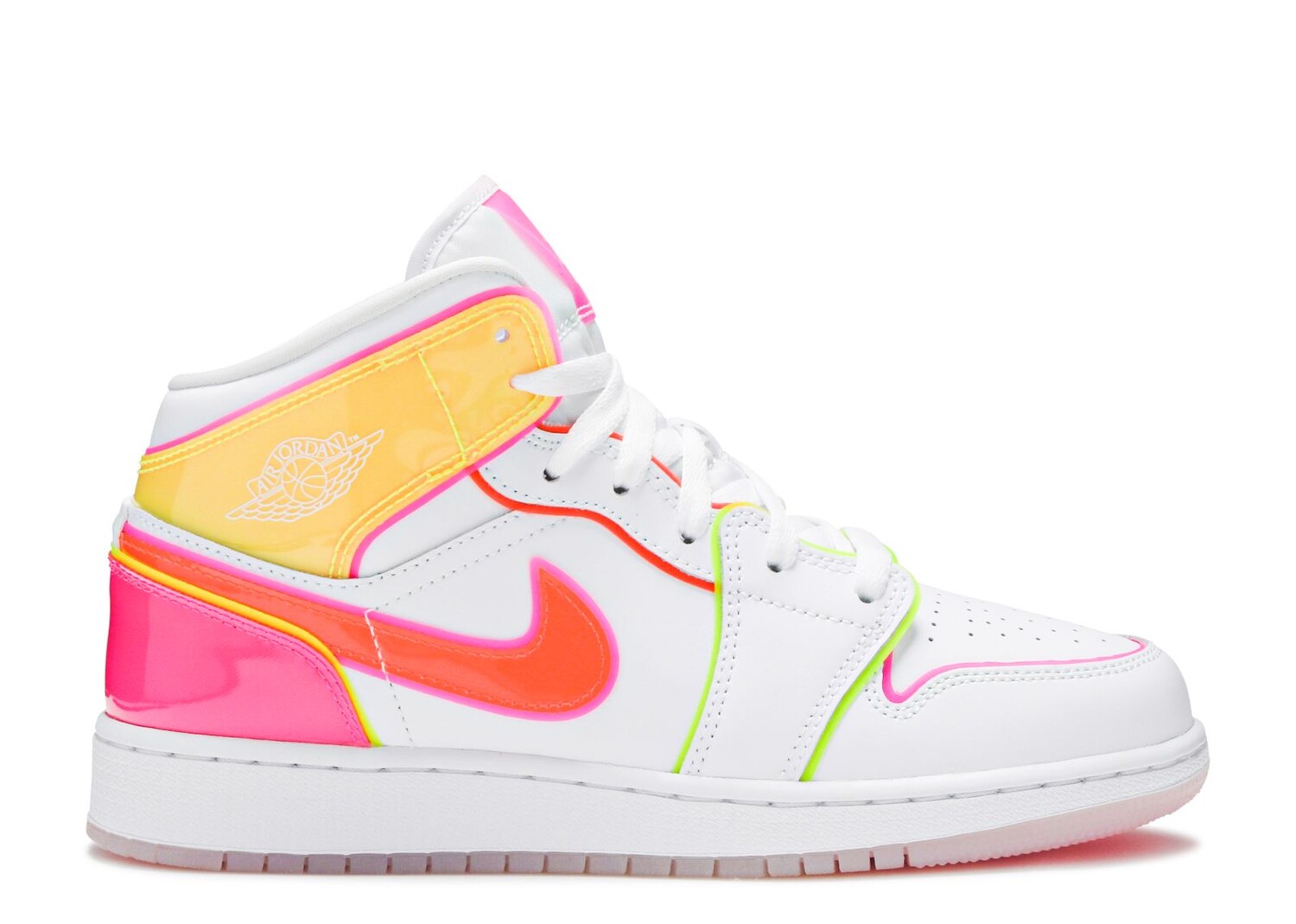

Кроссовки Air Jordan Air Jordan 1 Mid Se Gs 'Edge Glow', белый