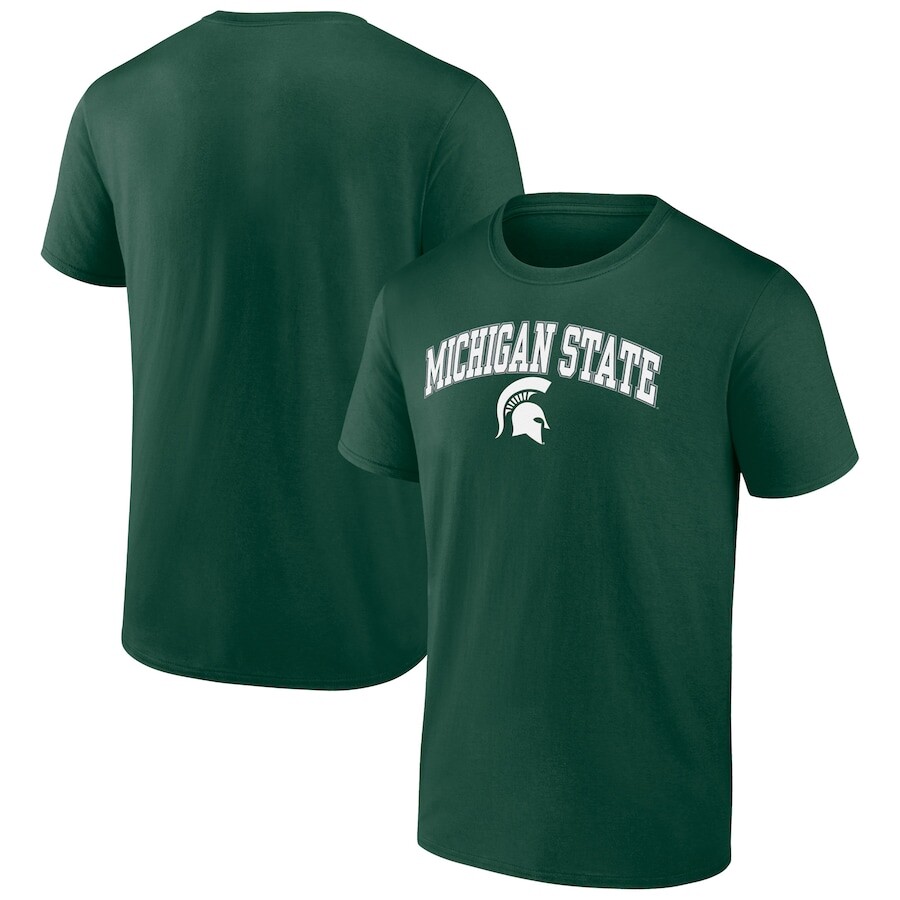 

Футболка с коротким рукавом Fanatics Branded Michigan State Spartans, зеленый