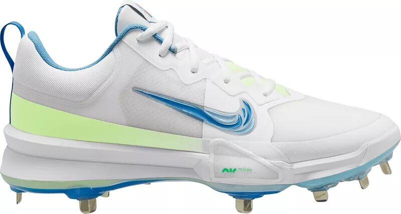 

Мужские металлические бейсбольные бутсы Nike Force Zoom Trout 9 Pro, белый/синий