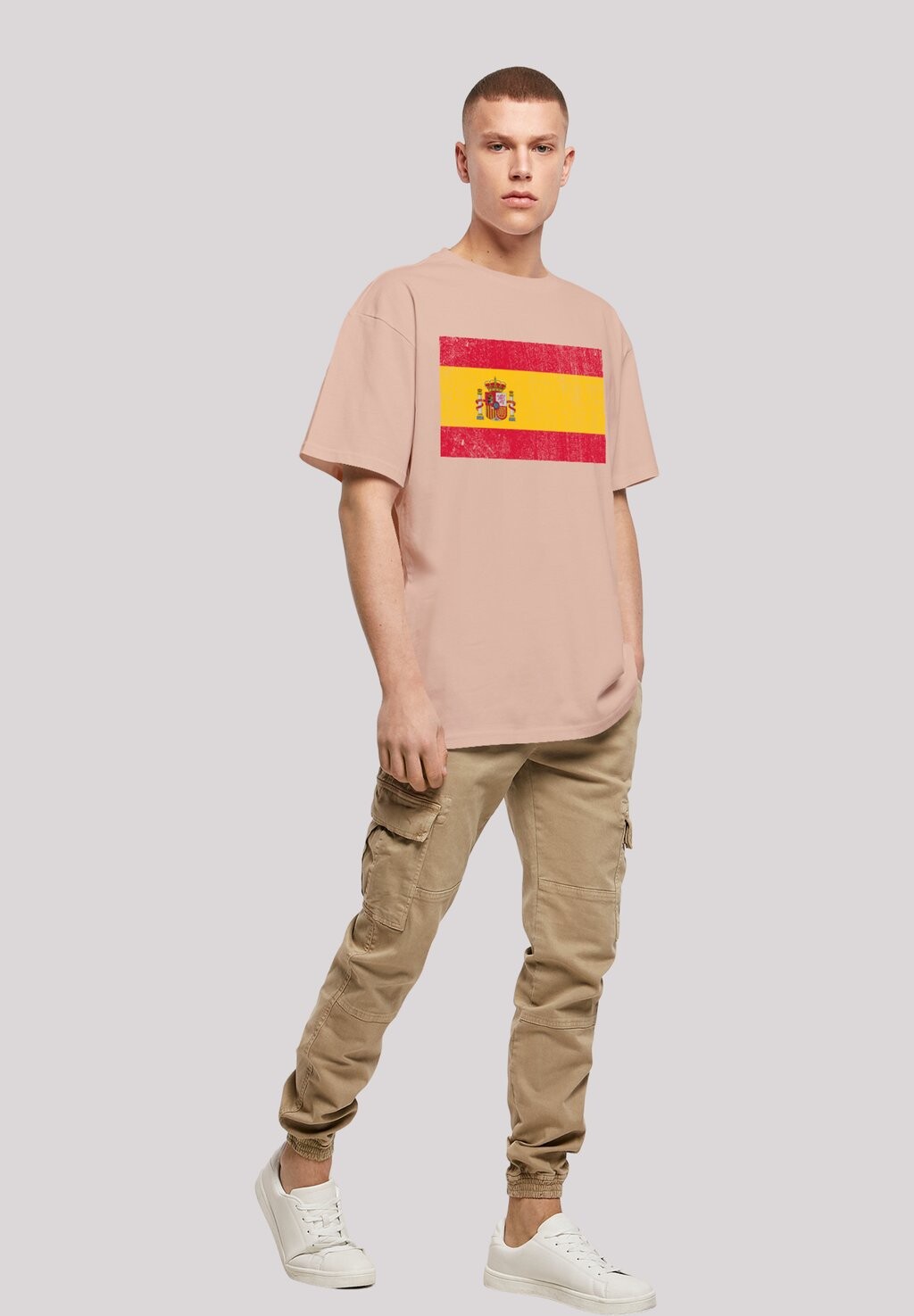 

Футболка с принтом SPANIEN FLAGGE DISTRESSED F4NT4STIC, розовый