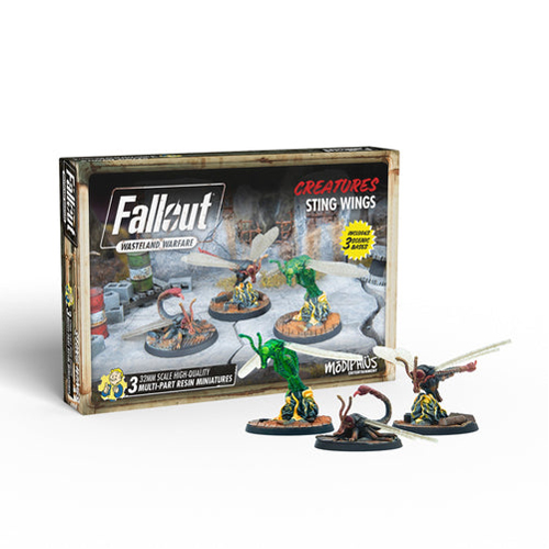 набор кубиков для fallout wasteland warfare extra tabletop dice set Фигурки Fallout: Wasteland Warfare Creatures Stingwings
