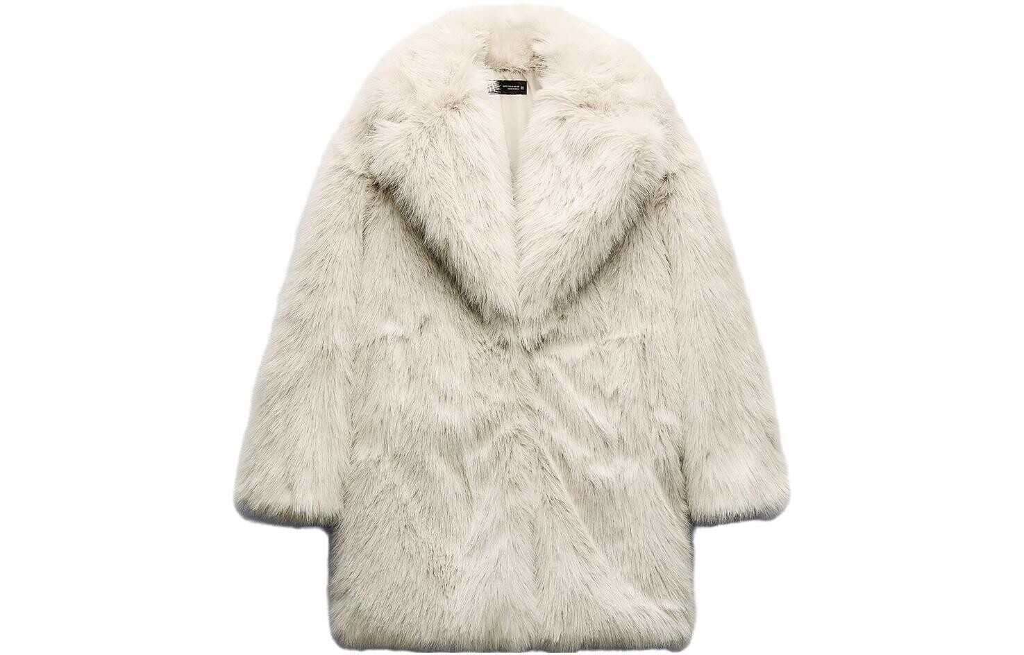 

Мех женский белый Zara