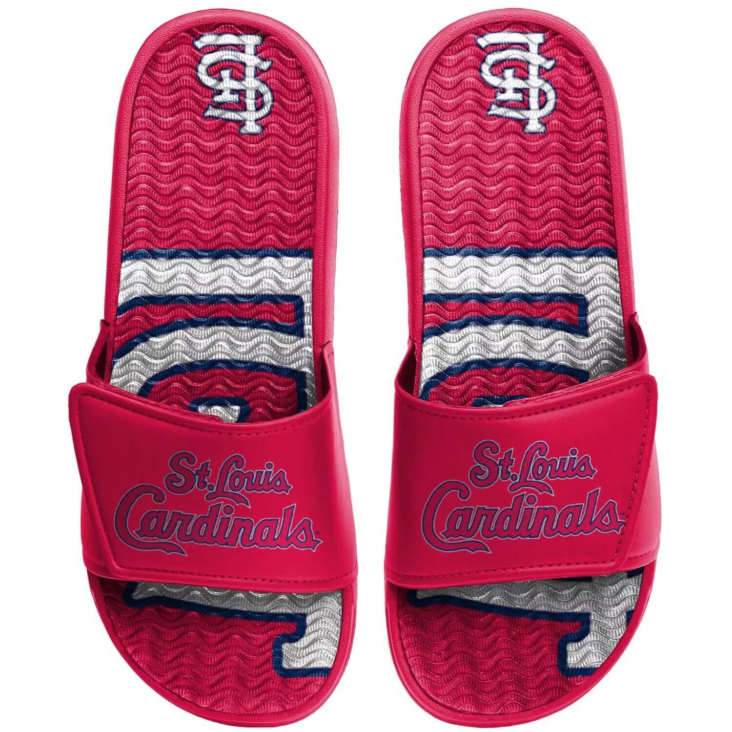 

Молодежные гелевые шлепанцы FOCO St. Louis Cardinals Unbranded