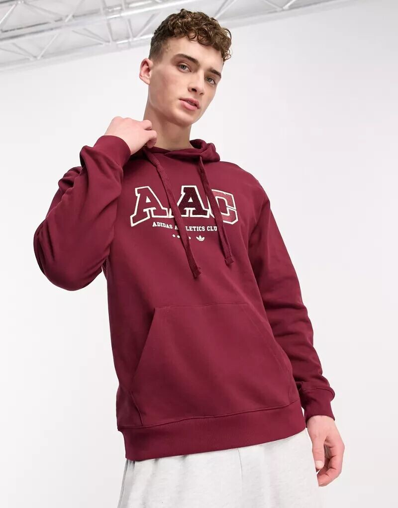 

Красная толстовка с логотипом adidas Originals Rifta AAC Collegiate