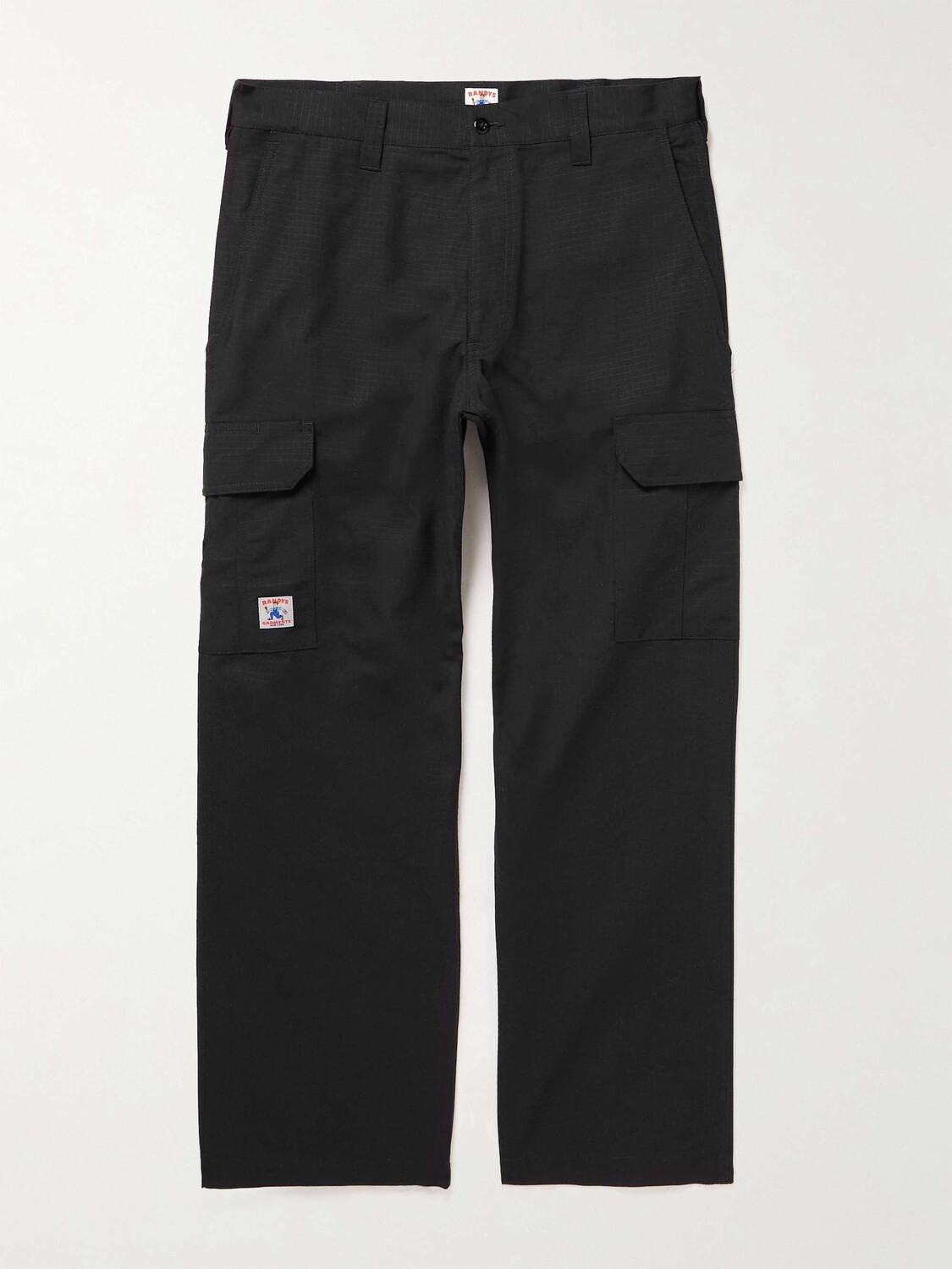 

Брюки карго прямого кроя из хлопка и рипстопа Randy'S Garments, черный