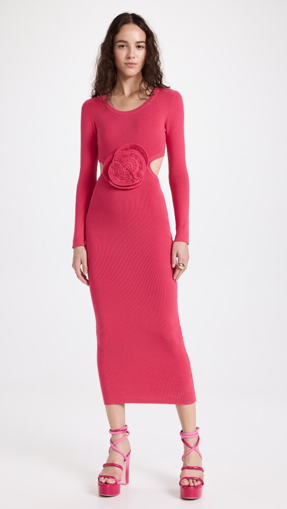 

Платье Elexiay Rose Crochet, розовый