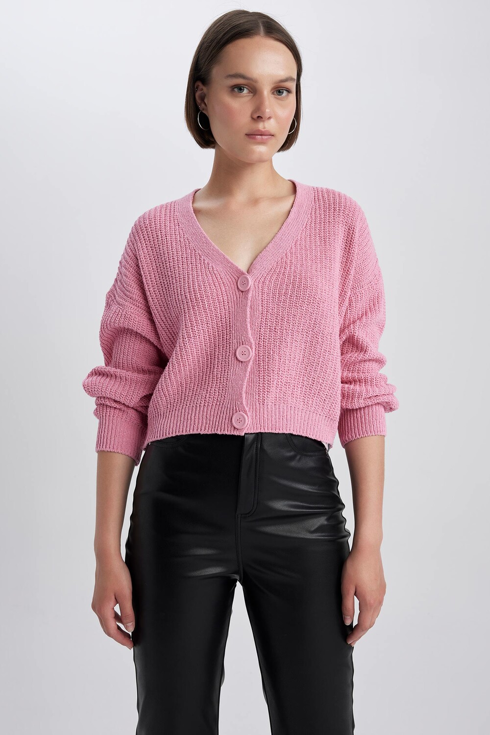

Кардиган DeFacto Strickjacke, розовый