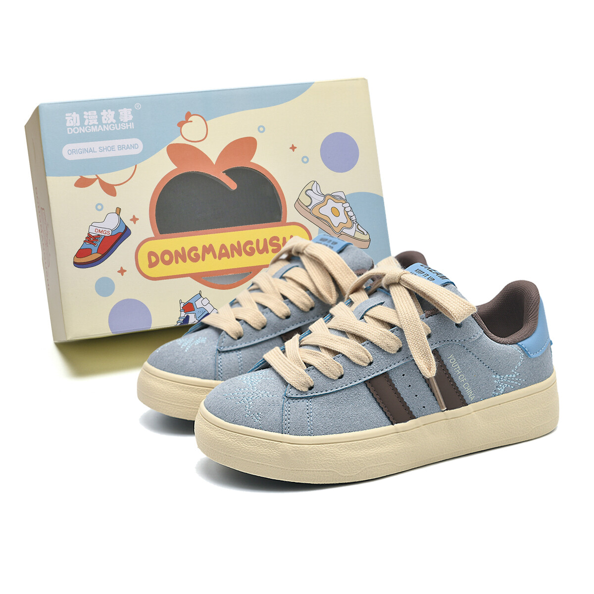 

Кроссовки Anime story Skateboarding Shoes Women's Low-top, цвет Hamburger