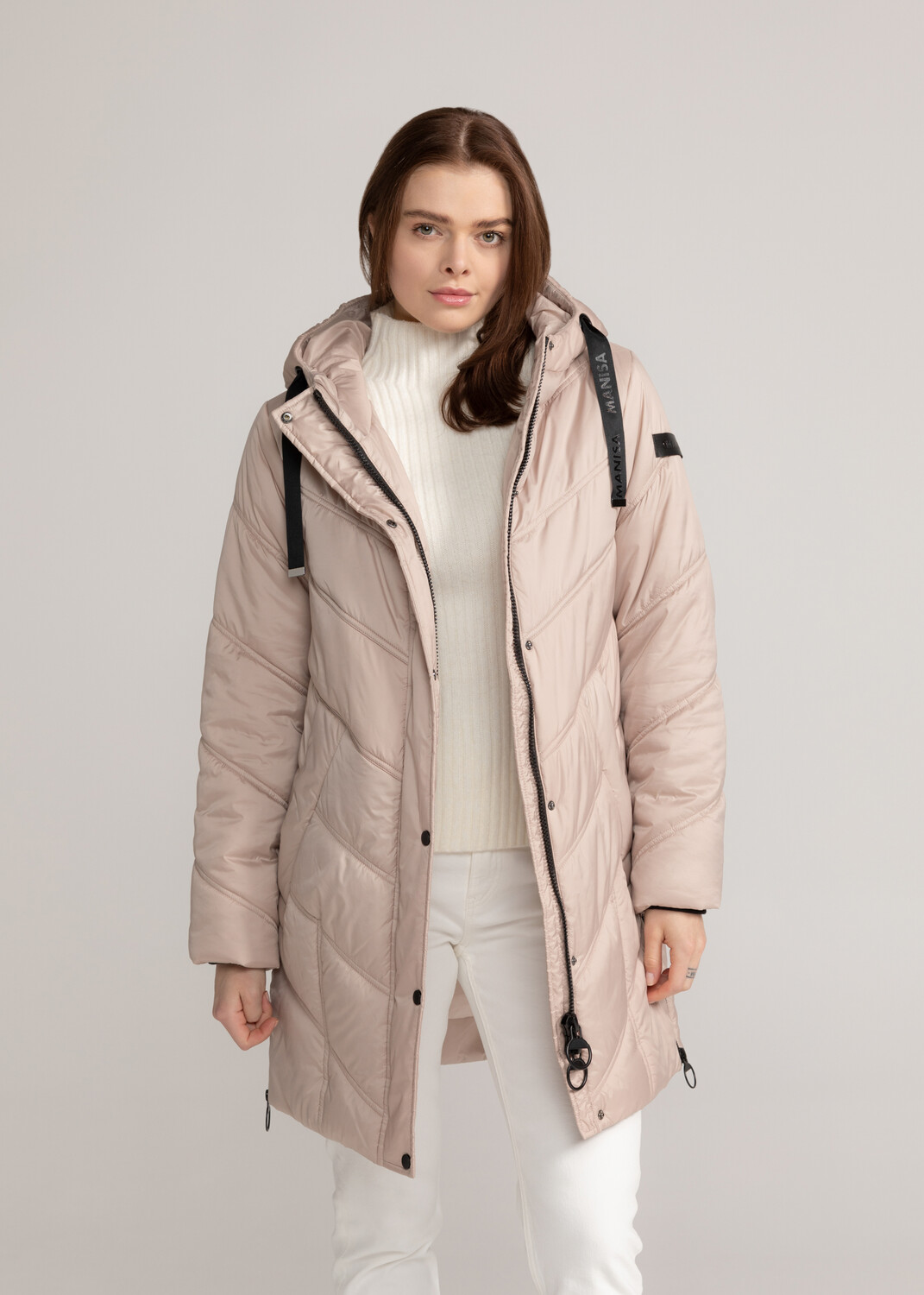 

Кожаная куртка MANISA Damen Zerodownmantel, розовый
