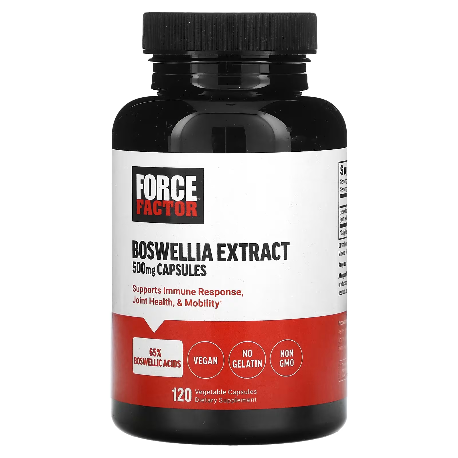 Экстракт босвеллии Force Factor 500 мг, 120 капсул экстракт босвеллии 500 мг 120 растительных капсул force factor
