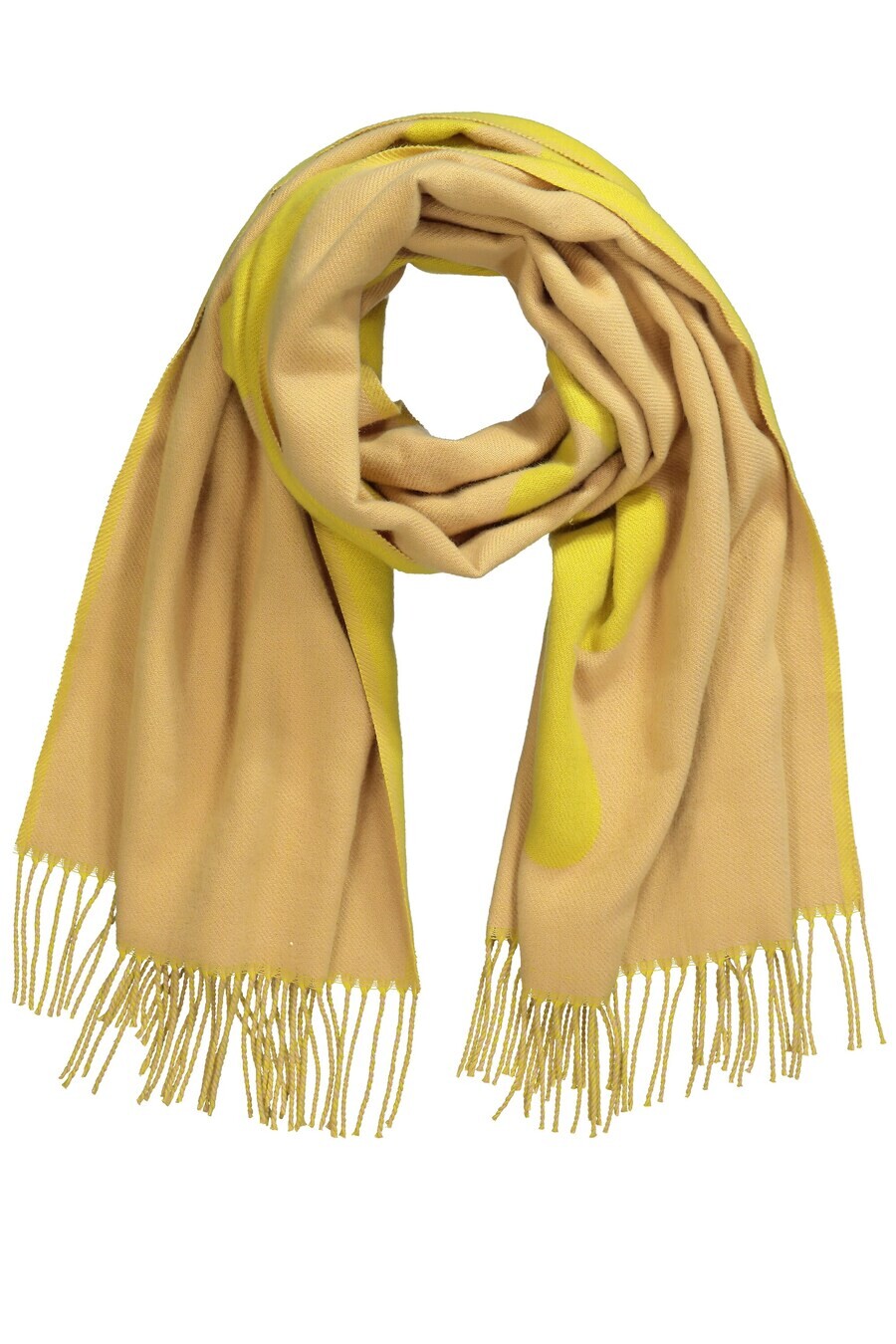 

Шарф LAURASØN Scarf, бежевый/зеленый