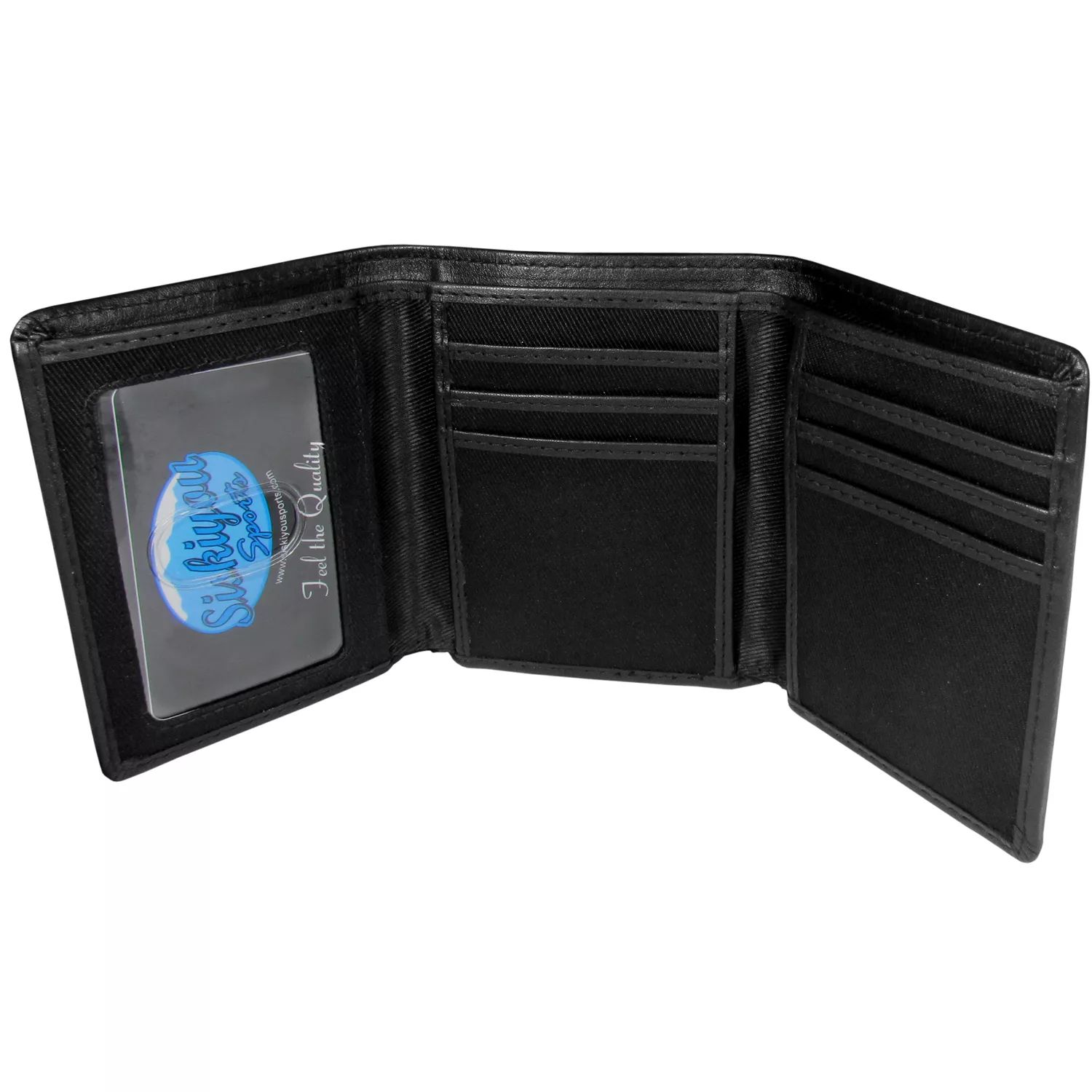 кожаный кошелек в три сложения bowston lakeland leather черный Кожаный кошелек в три сложения Boston Bruins NHL