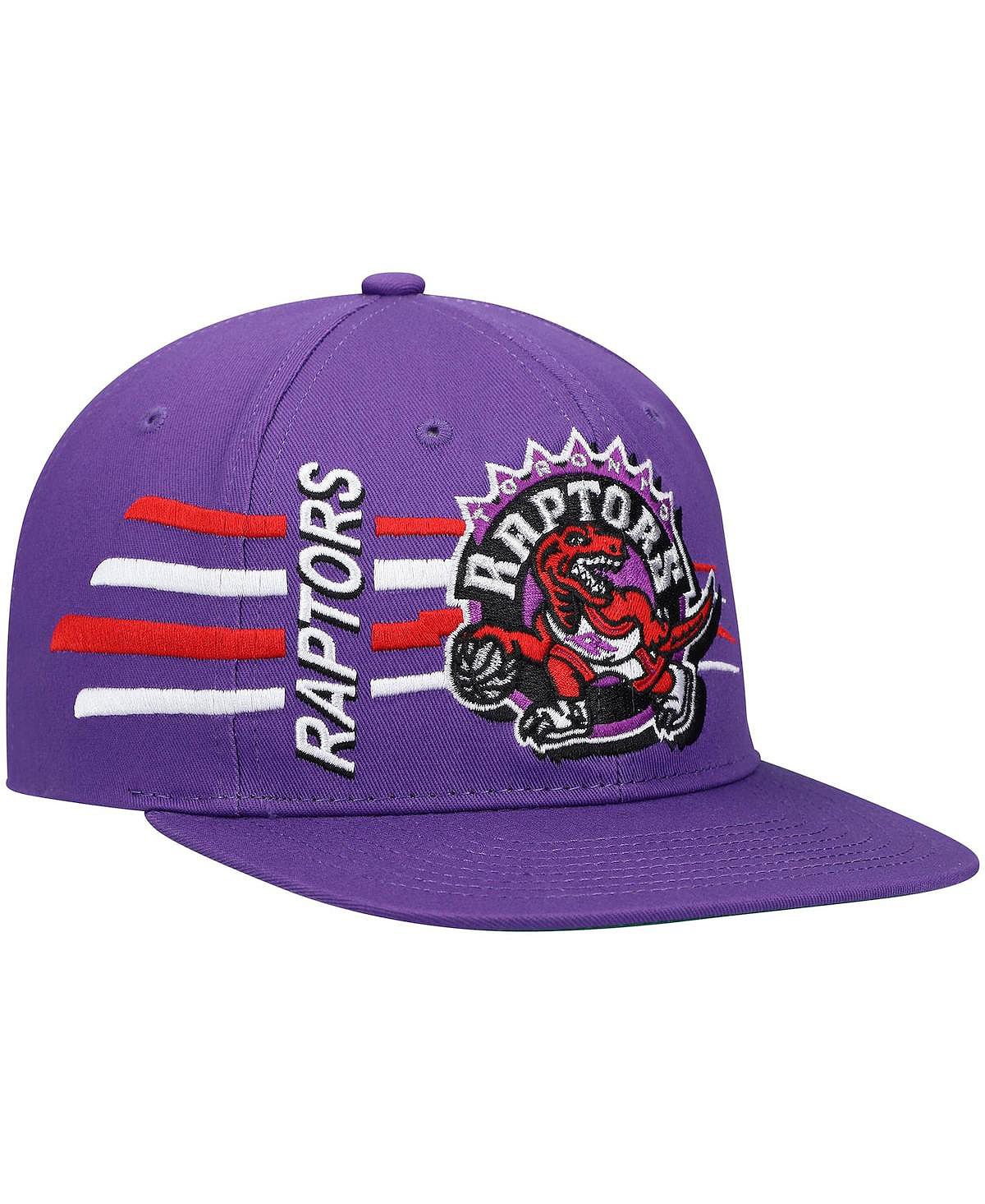 

Мужская фиолетовая шляпа Toronto Raptors из твердой древесины в стиле ретро Bolt Deadstock Snapback Mitchell & Ness