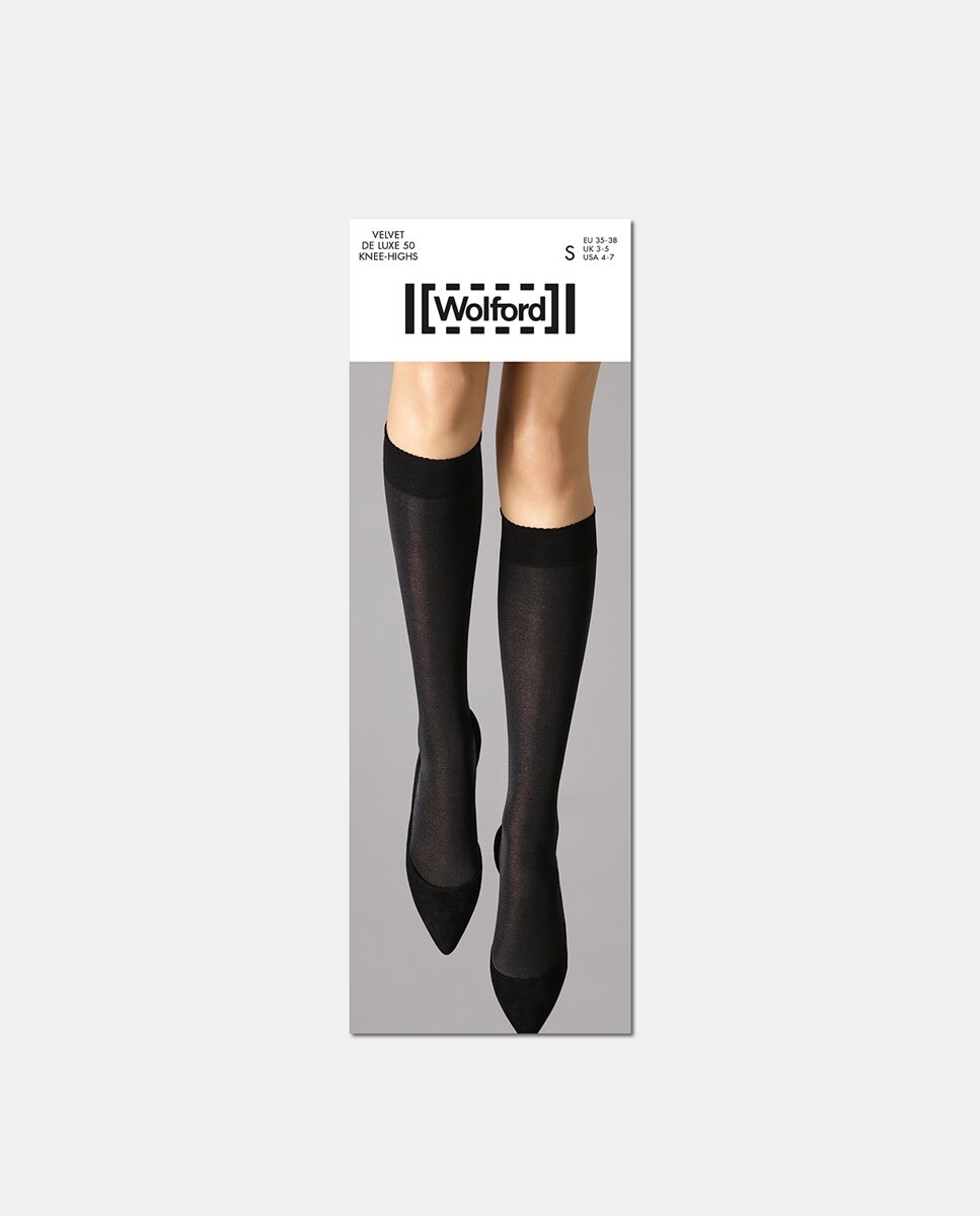 

Бархатистые чулки Wolford плотностью 50 ден Wolford, черный
