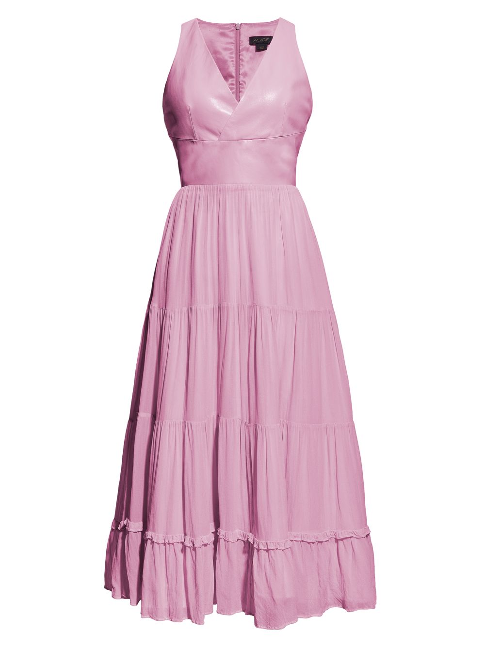 Платье Clementine из переработанной кожи AS by DF, розовый