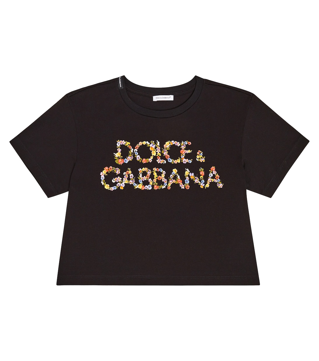 Футболка из хлопкового джерси с логотипом Dolce&Gabbana, черный худи на молнии из хлопкового джерси с логотипом dolce