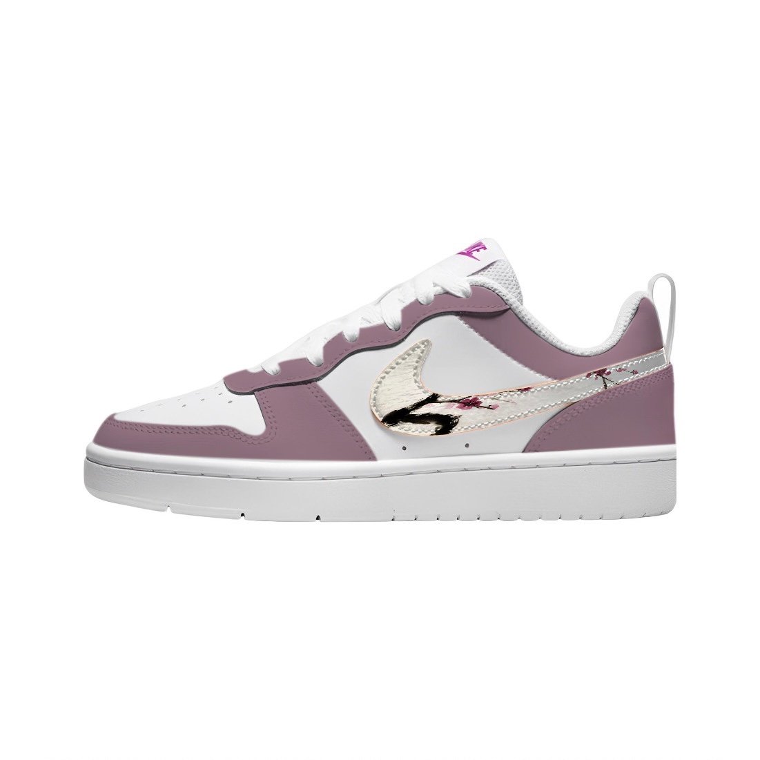 

Кроссовки Nike Court Borough Skateboarding Shoes Women's Low-top Pink/white, белый