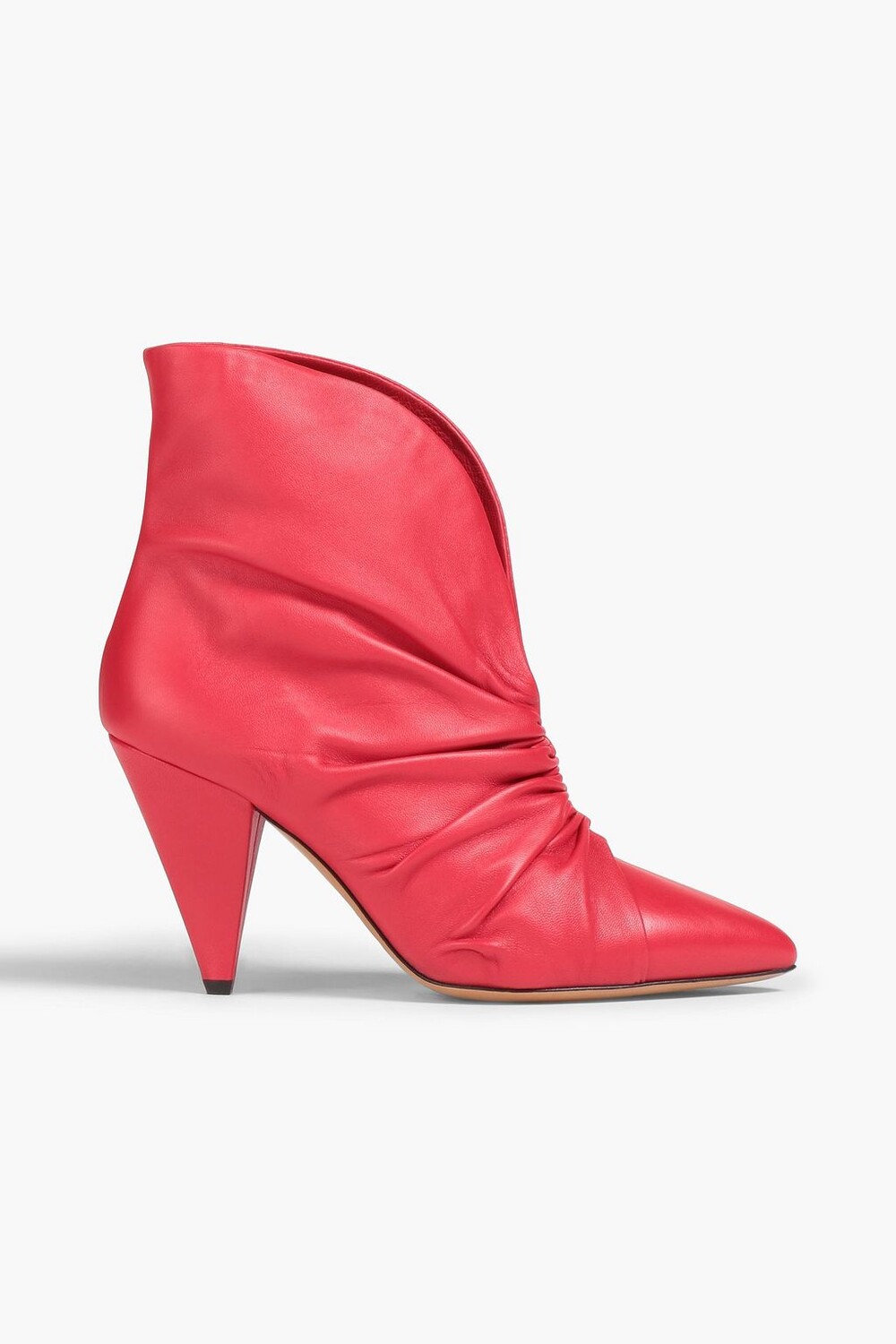 

Кожаные ботильоны со рюшами ISABEL MARANT, красный