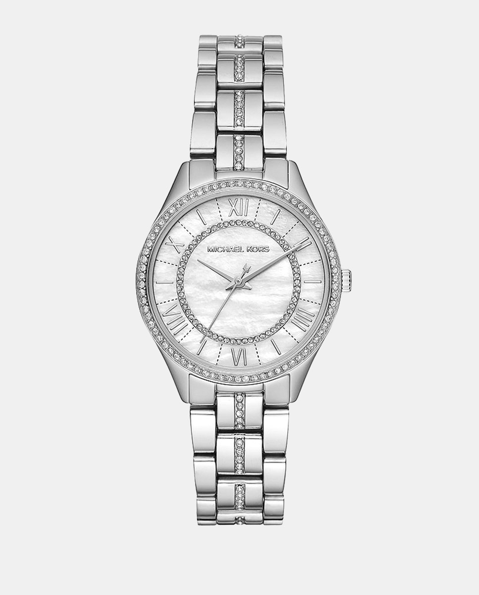 цена Стальные женские часы Lauryn MK3900 Michael Kors, серебро