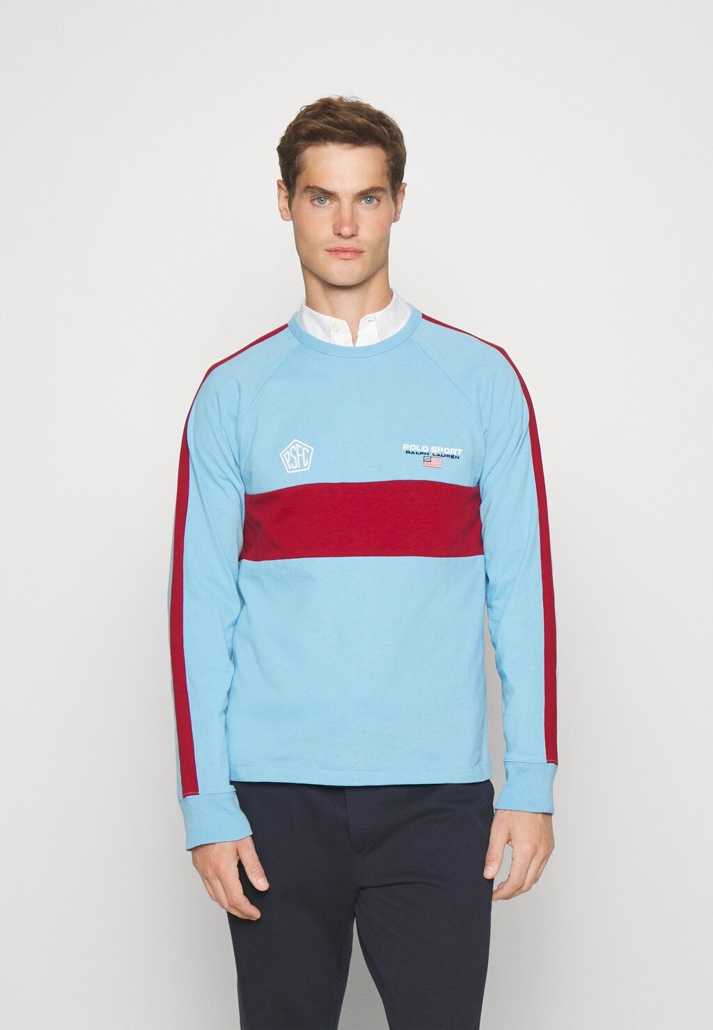

Футболка с длинным рукавом LONG SLEEVE Ralph Lauren, светло-голубая